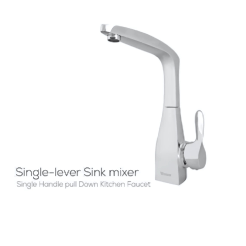 شیر سینک تنسر مدل فنسی کروم