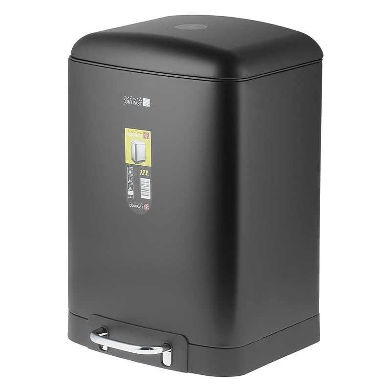 سطل زباله استیل کنتراست سایز 12 لیتر