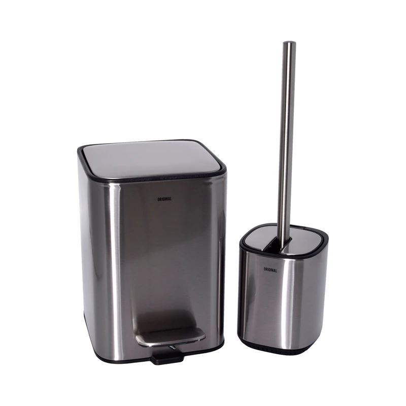 ست سطل و فرچه استیل اورجینال سایز 3 لیتر مدل مربع