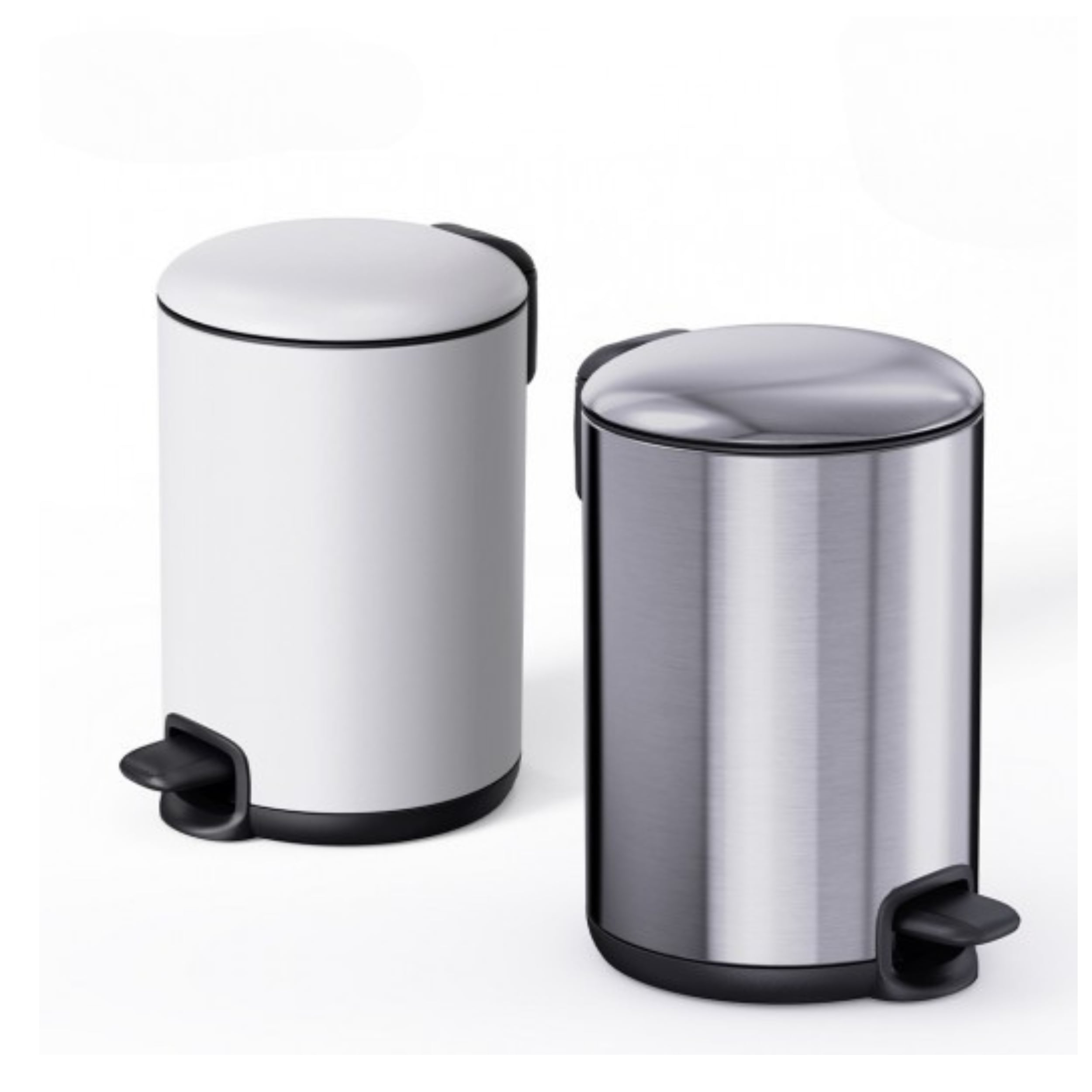 ست سطل و فرچه استیل اورجینال سایز 3 لیتر مدل گرد