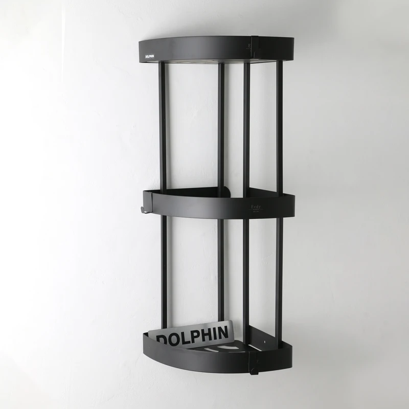 قفسه حمام سه طبقه استیل کنج