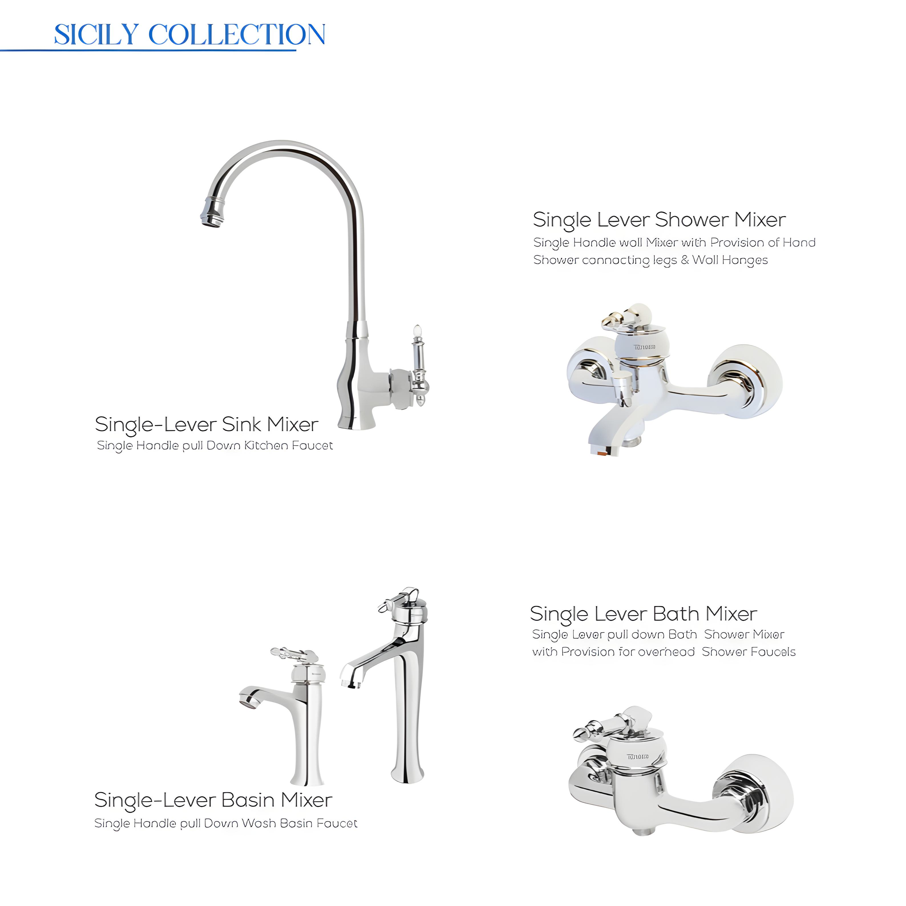 ست شیرآلات تنسر مدل سیسیل