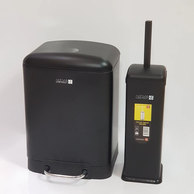 ست سطل و فرچه استیل کنتراست سایز 6 لیتر