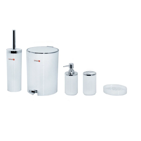 ست سرویس بهداشتی 5 پارچه خط ریز کنتراست