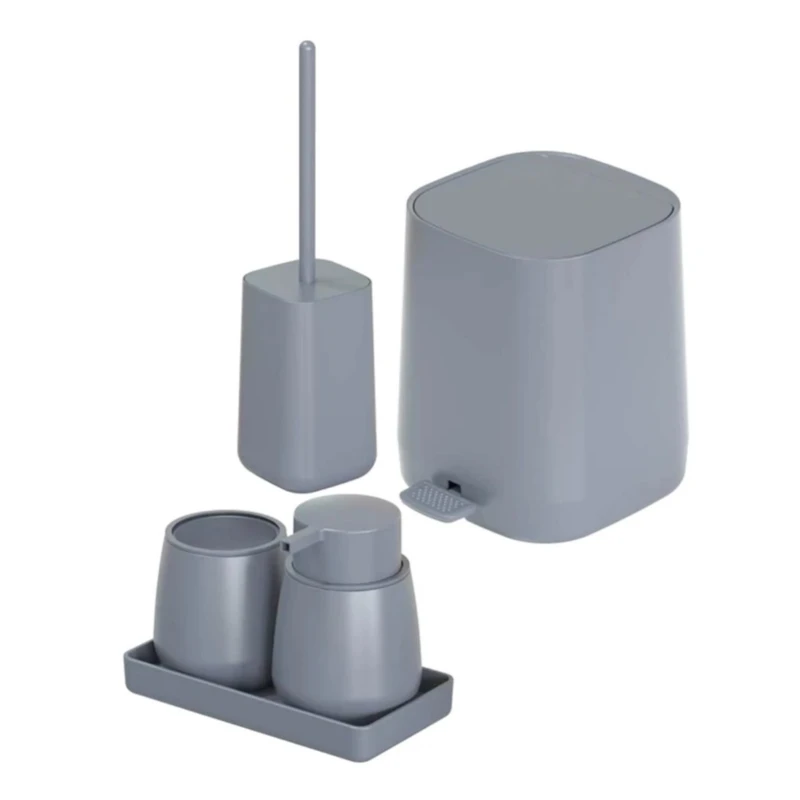 ست سرویس بهداشتی 5 پارچه کنتراست مدل میامی