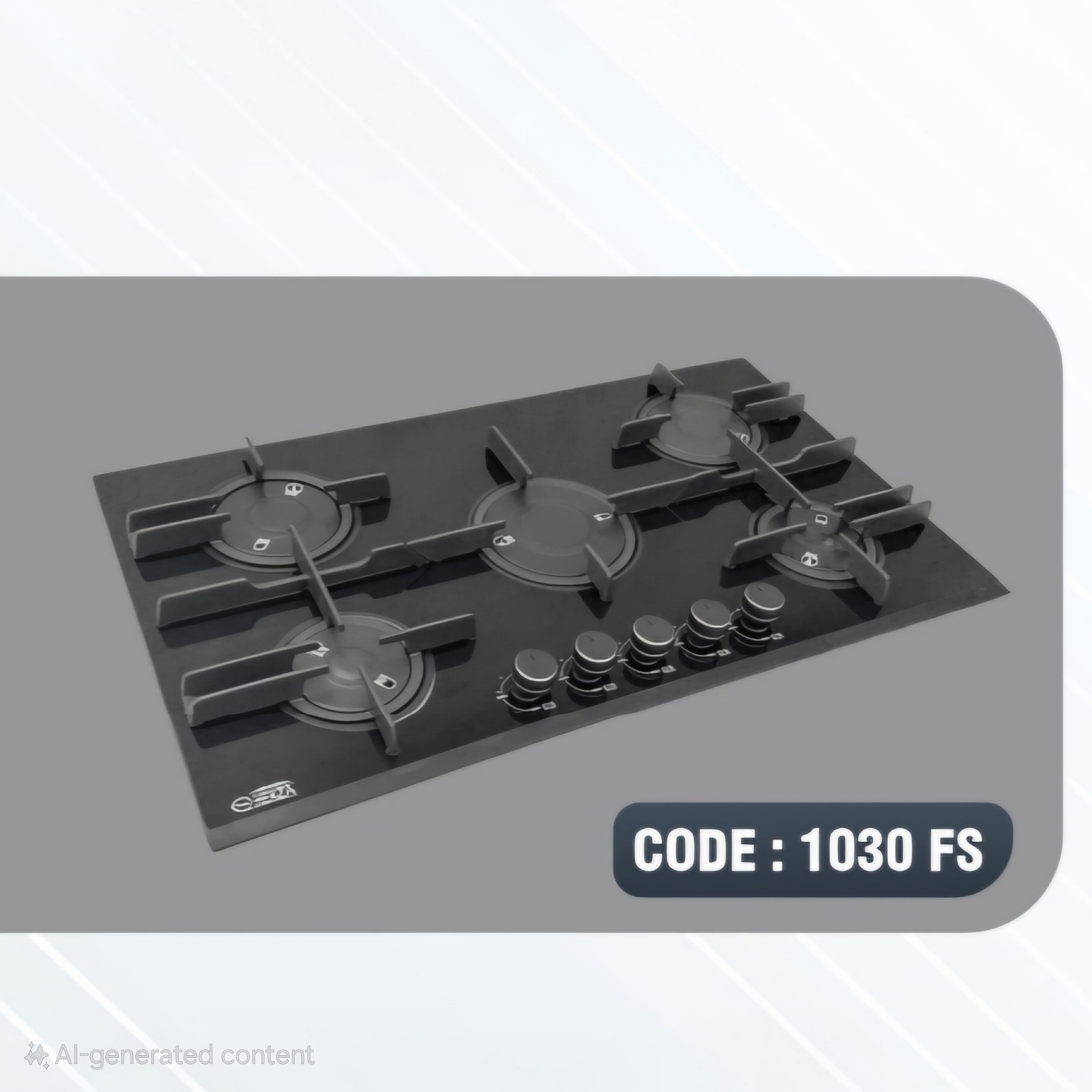 اجاق گاز شیشه ای ۵ شعله هنزا مدل 1030fs